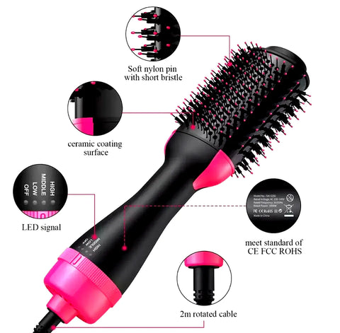 3 in 1 Hair Dryers, hair straightner, hair curler And Volumizer for ladies