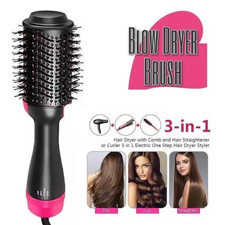 3 in 1 Hair Dryers, hair straightner, hair curler And Volumizer for ladies